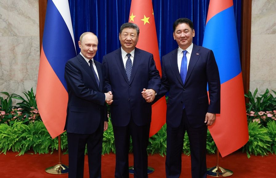习近平主持中俄蒙元首第七次会晤