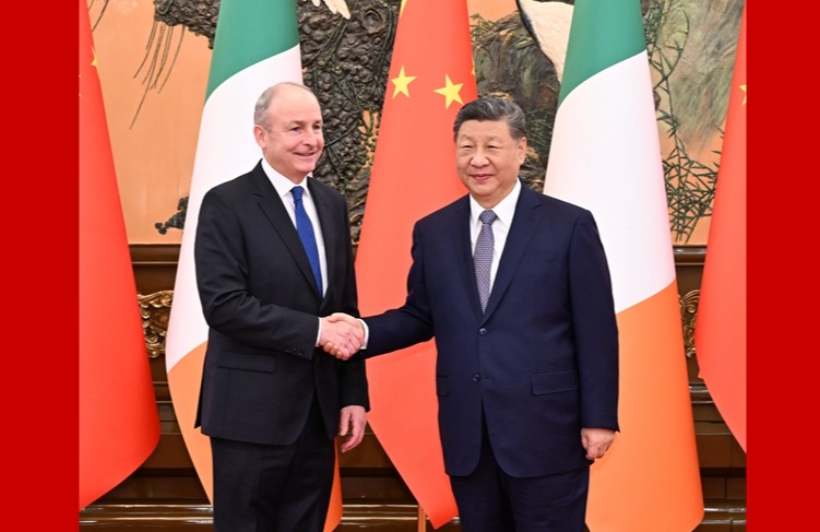 习近平会见爱尔兰总理马丁