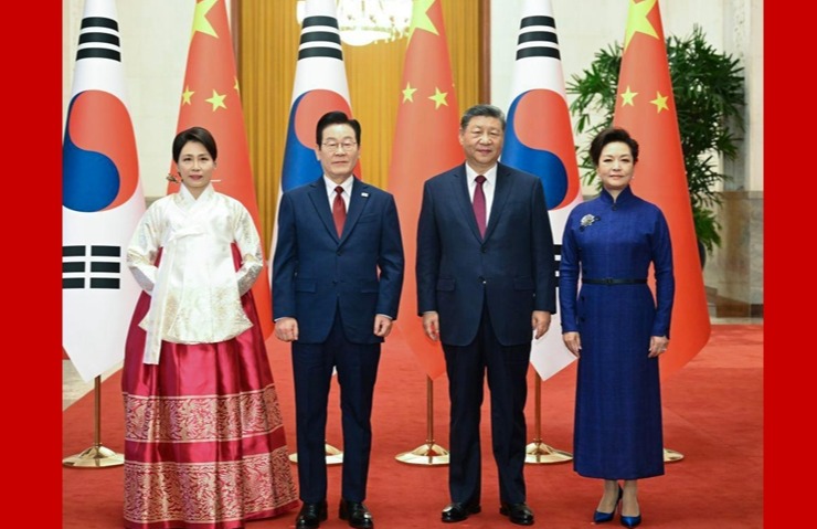 习近平同韩国总统李在明举行会谈