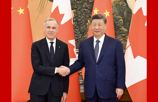 习近平会见加拿大总理卡尼