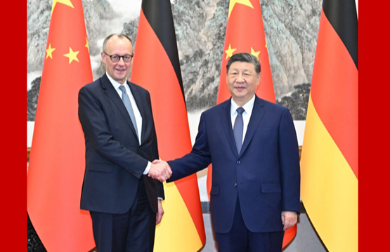 习近平会见德国总理默茨