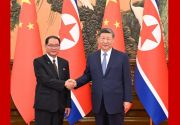习近平会见朝鲜内阁总理朴泰成